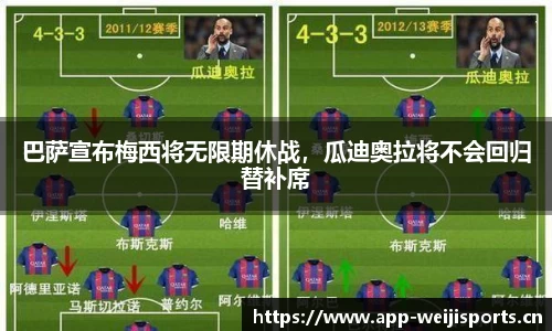 巴萨宣布梅西将无限期休战，瓜迪奥拉将不会回归替补席